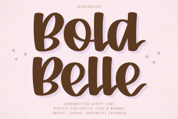 Bold Belle: The Handwritten Font with a Confident, Modern Edge
