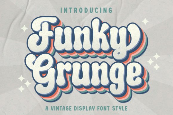 Funky Grunge: A Vintage Font with Modern Edge