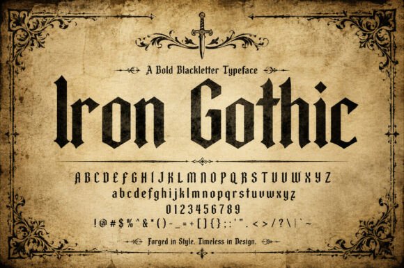 Iron Gothic: The Forged Typeface for Powerful Branding