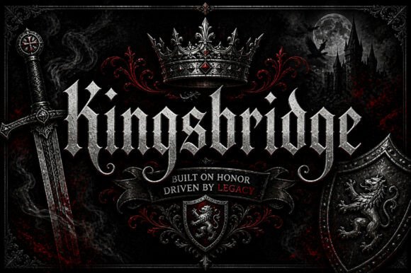 Kingsbridge: A Blackletter Font for Modern Gothic Branding