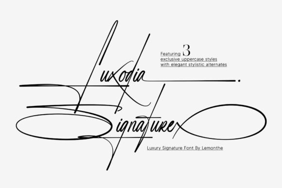 Luxodia Signature: The Versatile Font for Modern Luxury Branding