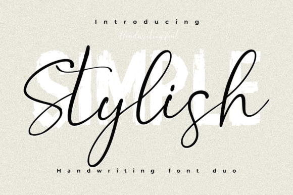 Simple Stylish Font Duo: A Handmade Touch for Authentic Design