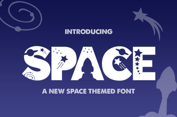Space: A Script Font with Cosmic Coolness
