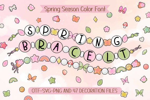 Spring Bracelet: A Font That Feels Like a Handmade Friendship Bracelet