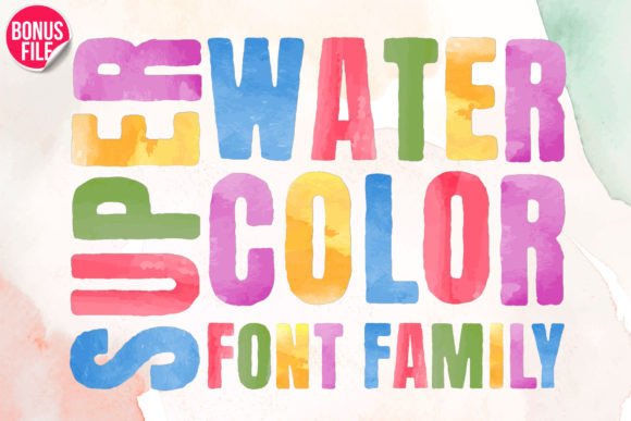 Super Watercolor: A Font That Brings Artistic Flair to Your Projects