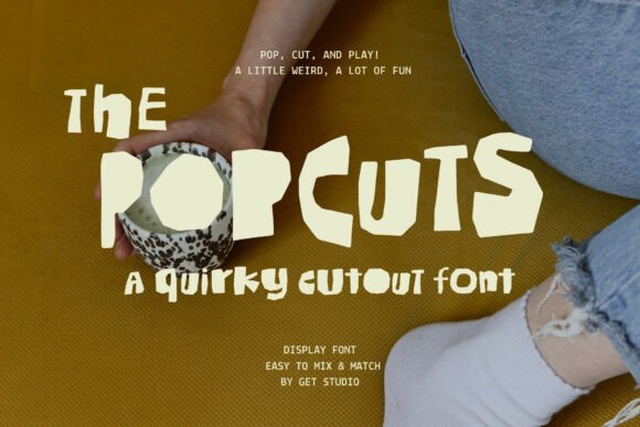 The Popcuts: A Font That Feels Like a Weekend Craft Project