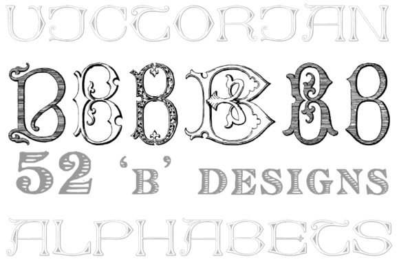 Victorian Alphabets B: Timeless Elegance for Modern Projects